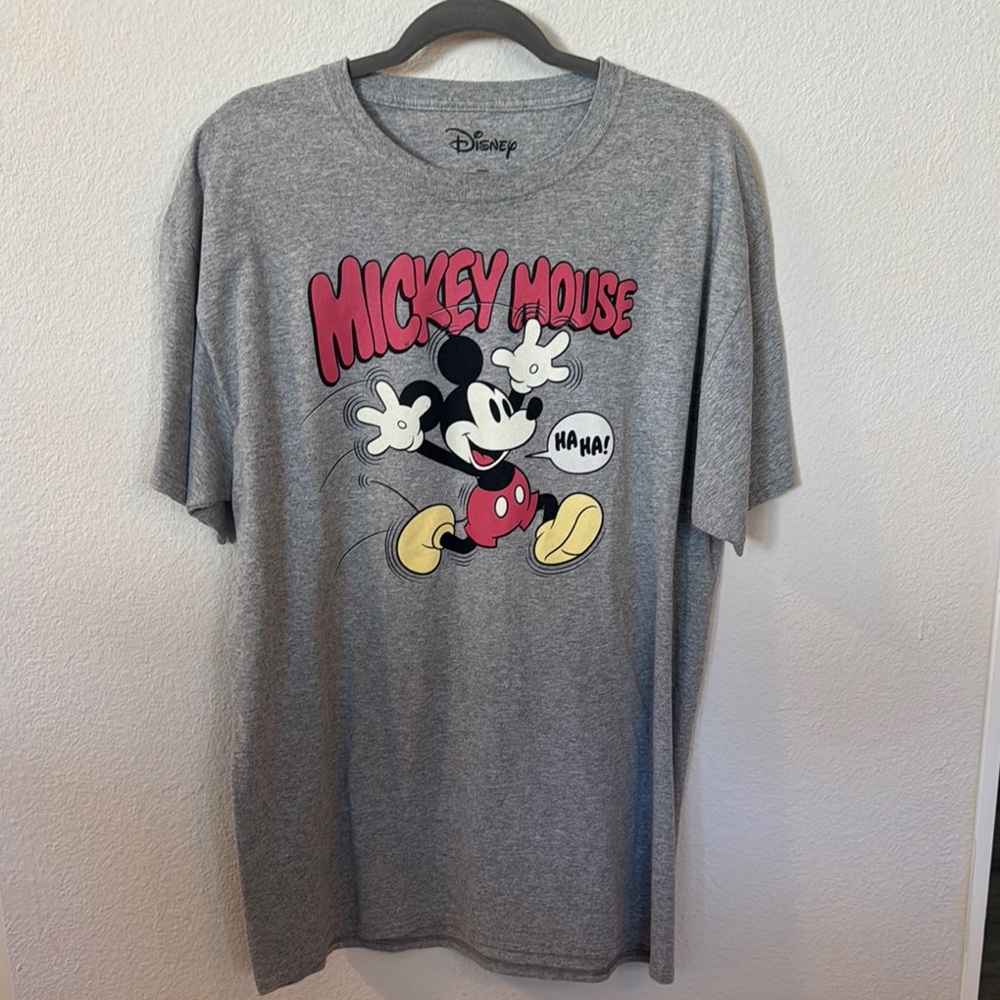Disney Heather Gray Logo Tee